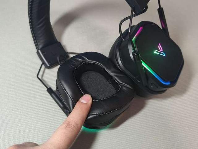 敌雷柏VH850电竞耳机测评J9国际网站灯光炫酷性价比无(图5)